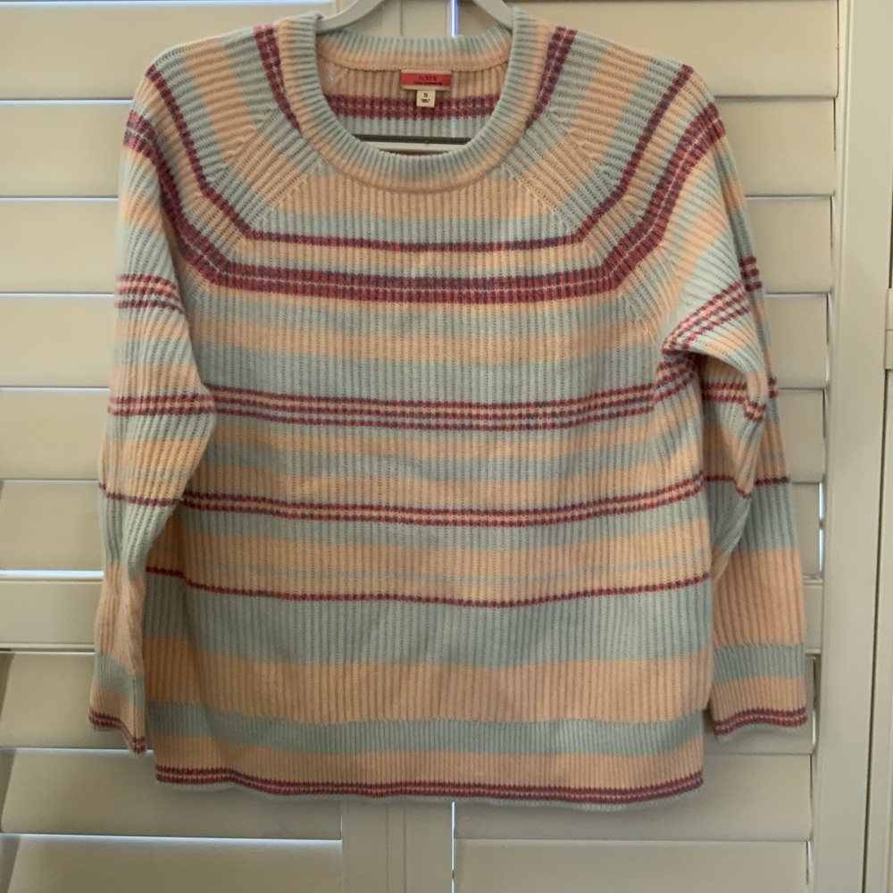 J. Crew Pastel Striped Women's Sweater